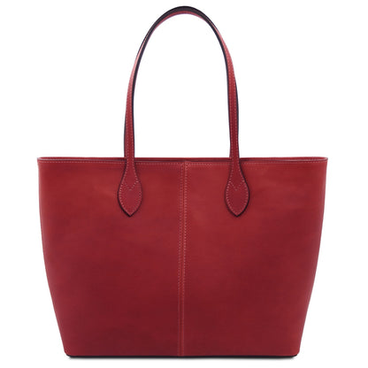 Essenza - Long handle leather tote bag | TL142612