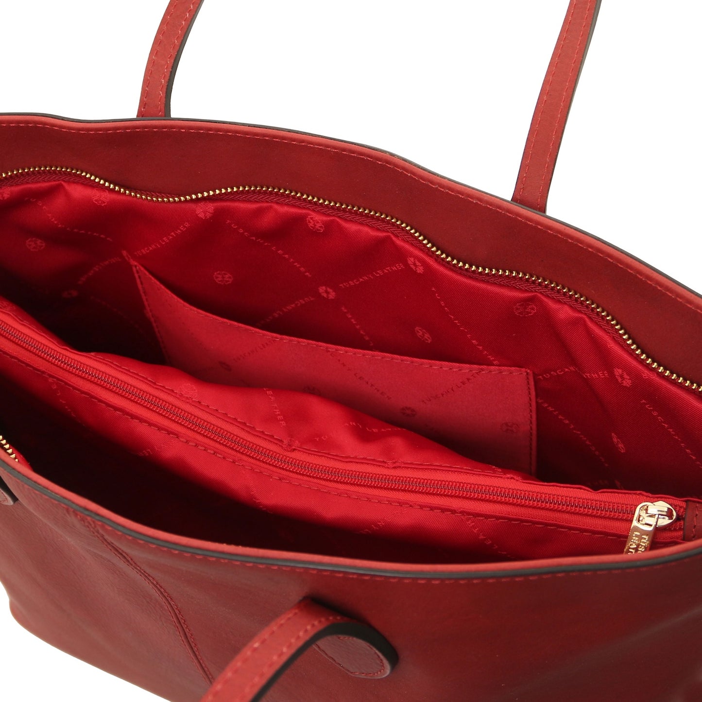 Essenza - Long handle leather tote bag | TL142612