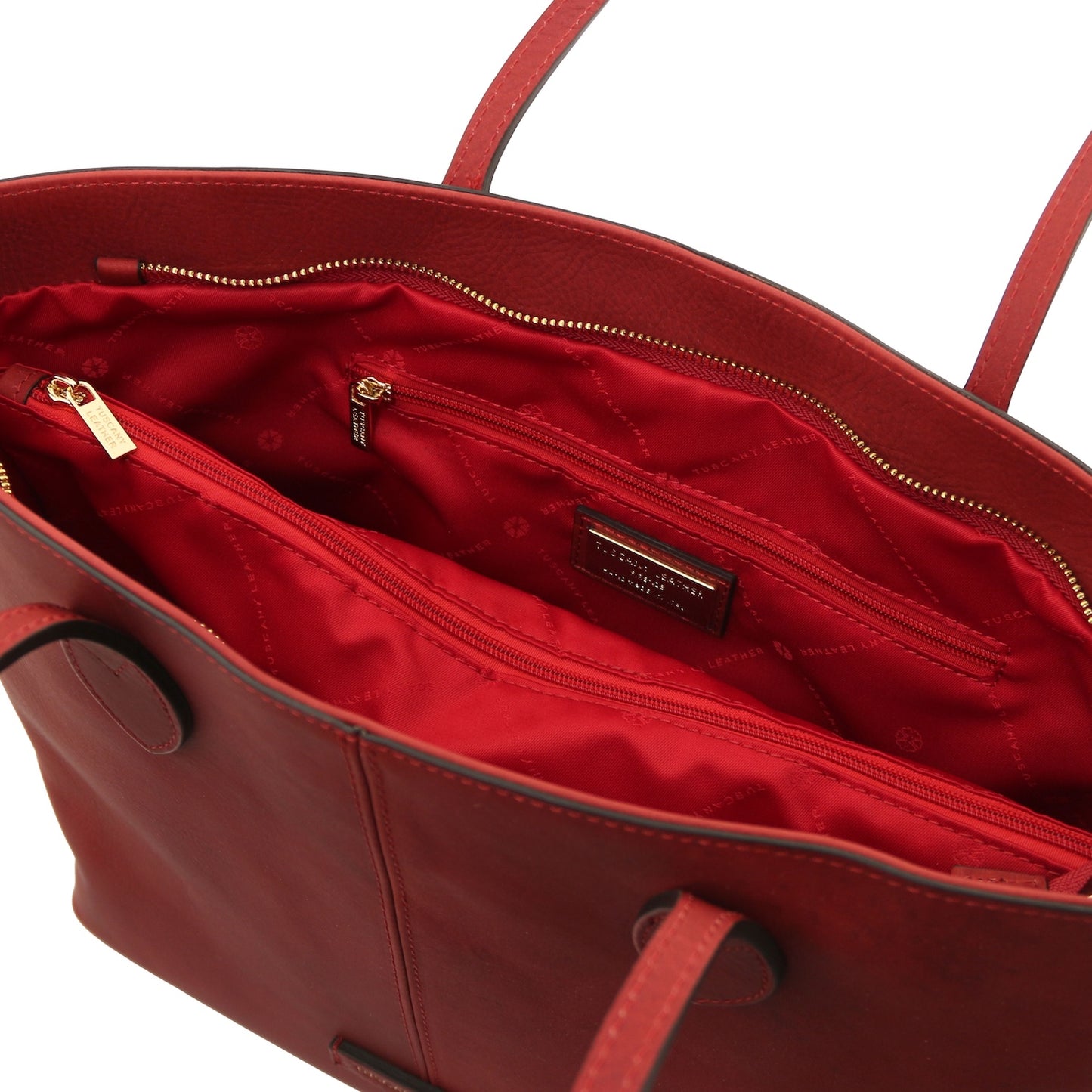 Essenza - Long handle leather tote bag | TL142612