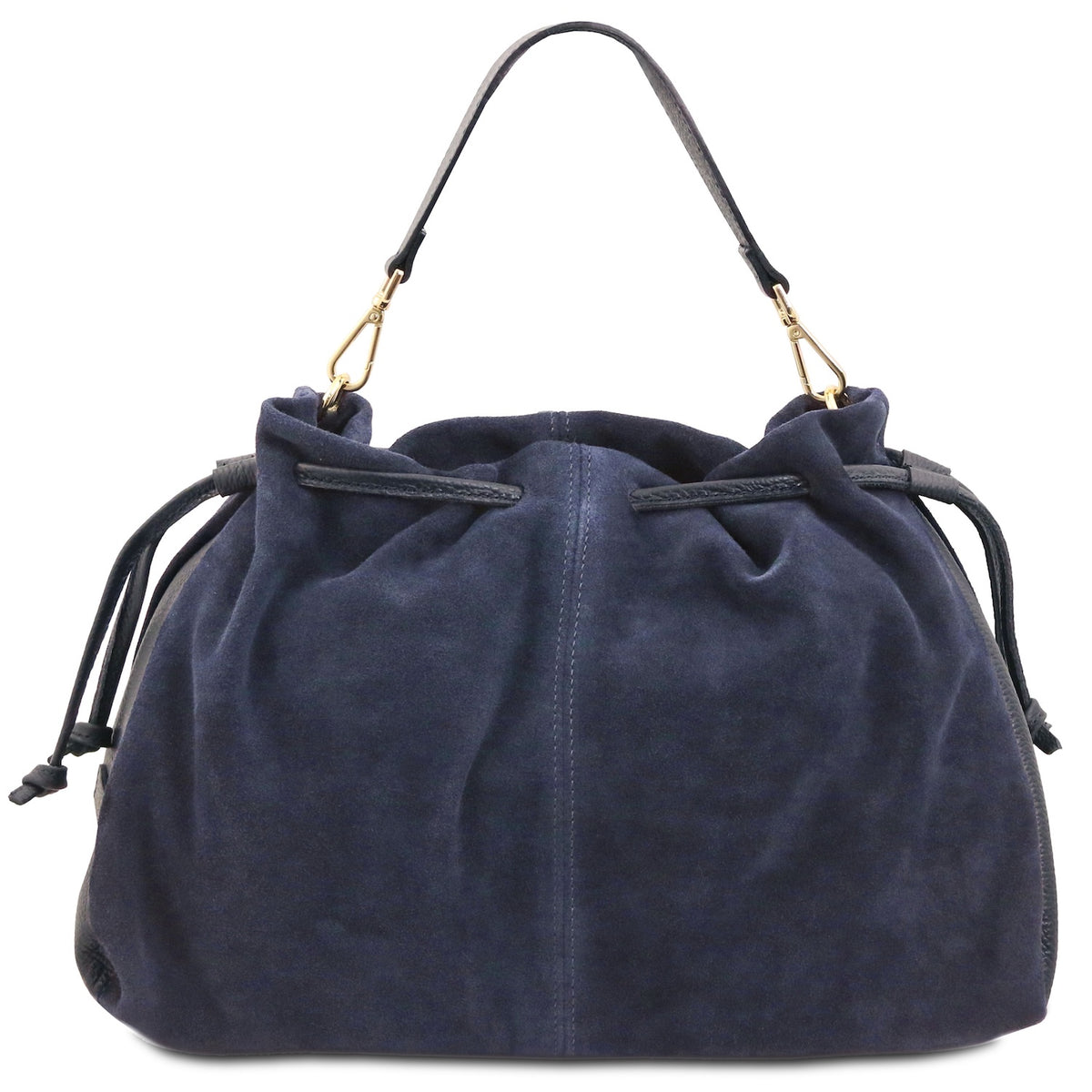 Allure - Soft Suede Leather Bucket Shopper Bag - TL142614