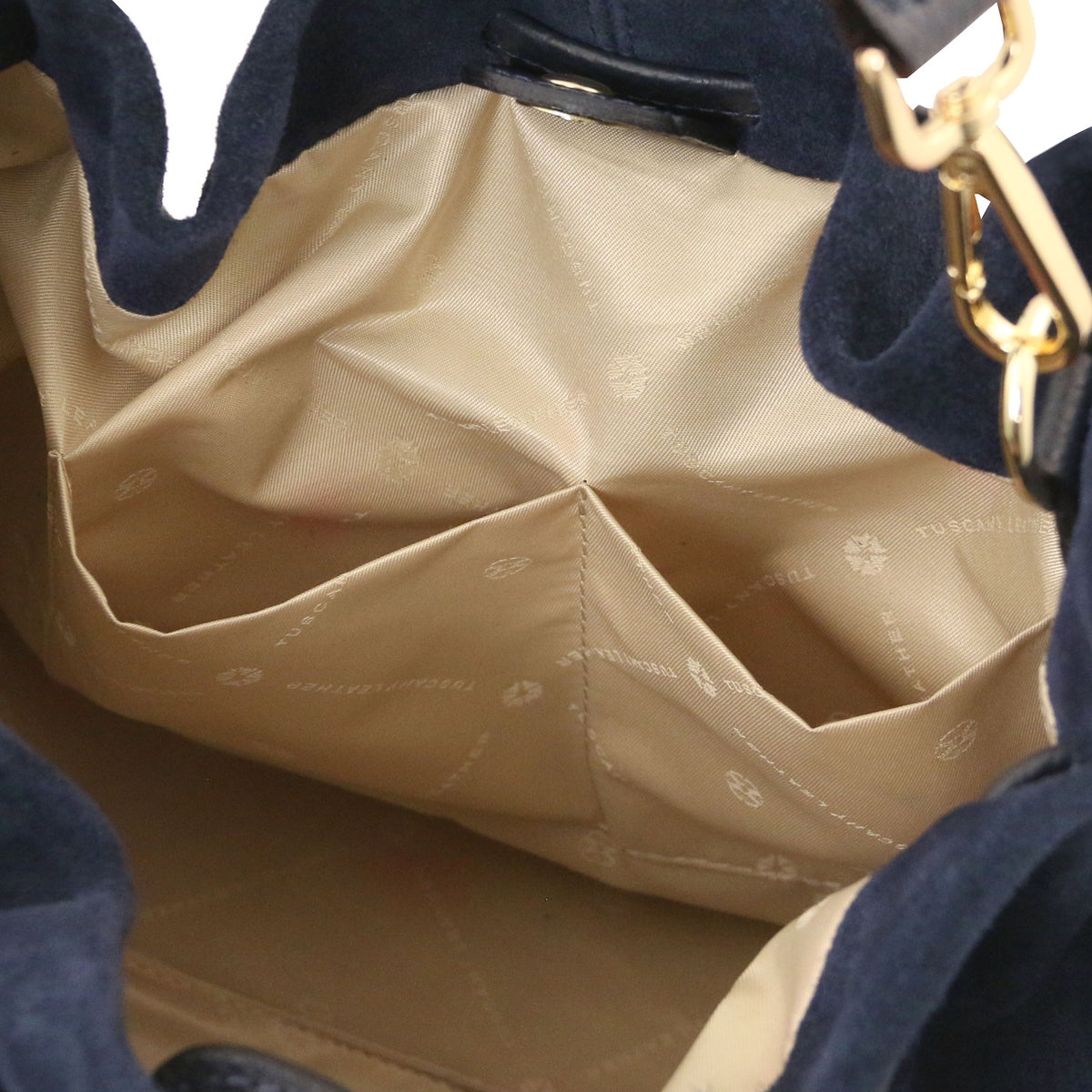 Allure - Soft Suede Leather Bucket Shopper Bag - TL142614