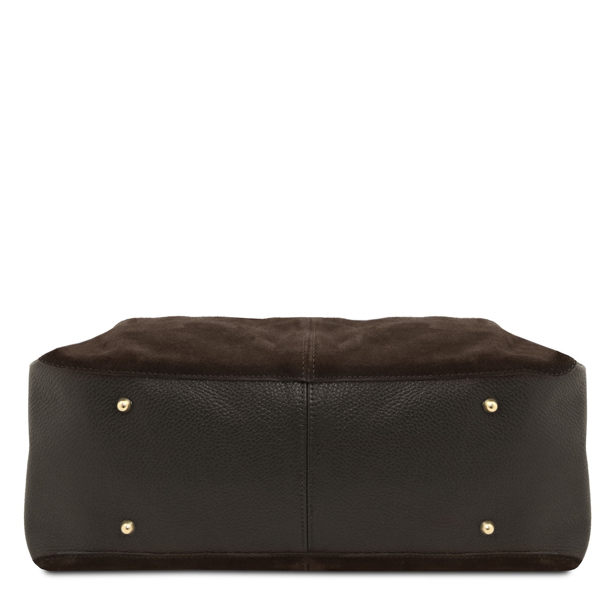 Allure - Soft Suede Leather Bucket Shopper Bag - TL142614
