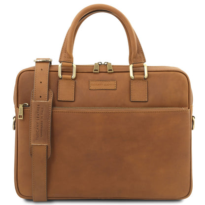 Ferrara - Vegetable tanned leather laptop briefcase