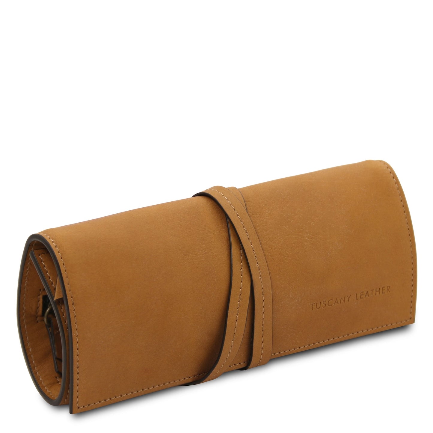 Leather Jewellery Roll in Vegetable-Tanned Leather | TL142625