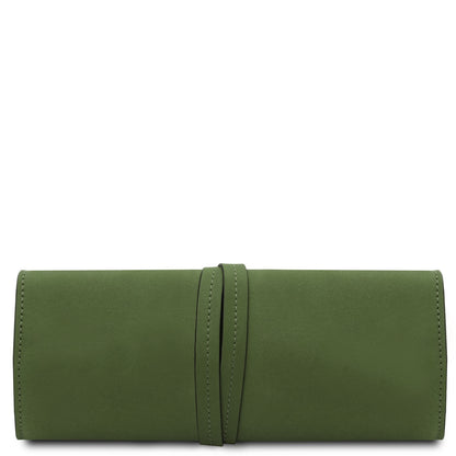 Leather Jewellery Roll in Vegetable-Tanned Leather | TL142625