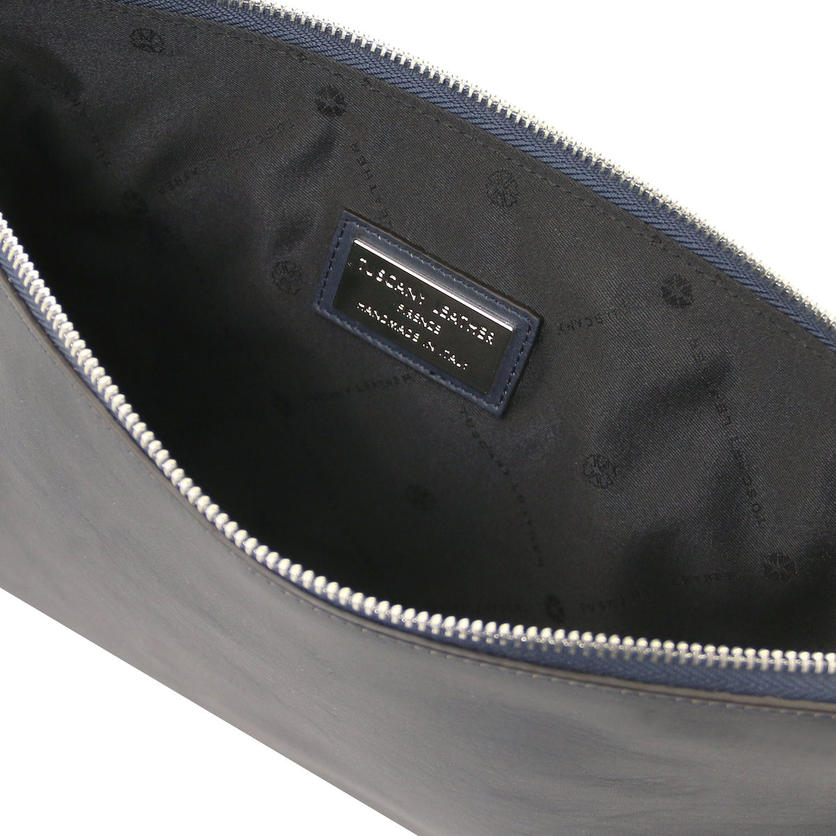 Giulio - Maxi leather clutch with handle - TL142638