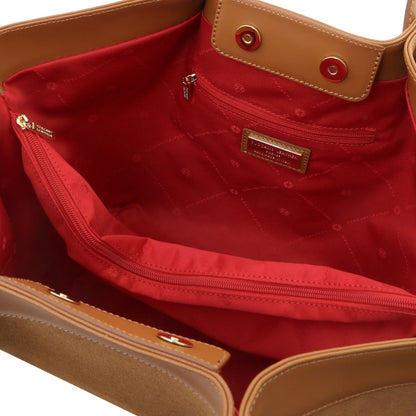 Soleil - Suede Leather Shopping bag