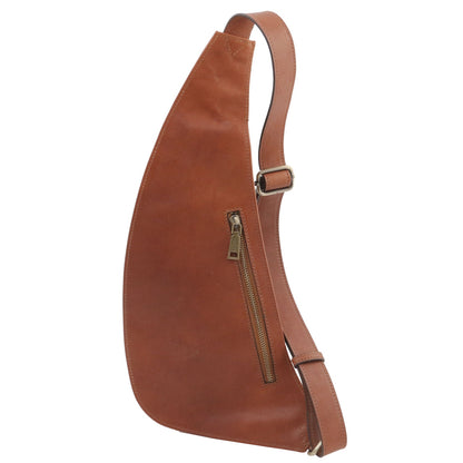 Leather crossover bag | men's sling bag