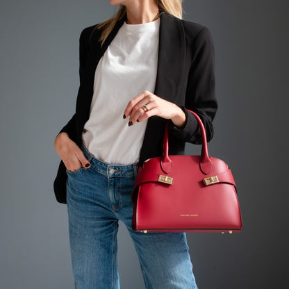 Coccola - leather handbag in smooth leather