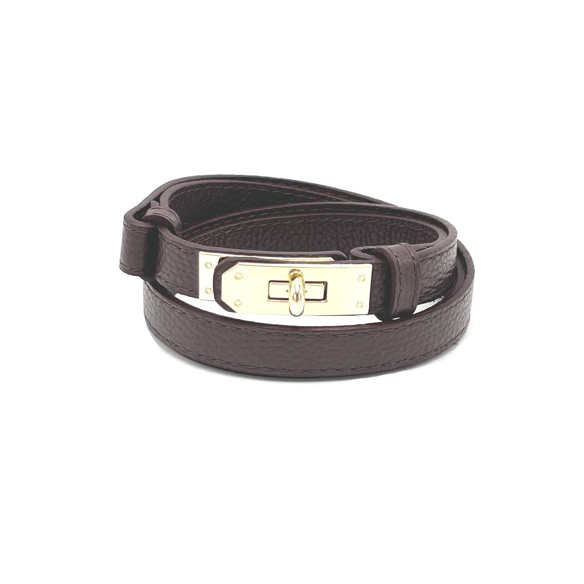 Women’s Adjustable Skinny Leather Belt – Handcrafted in Italy