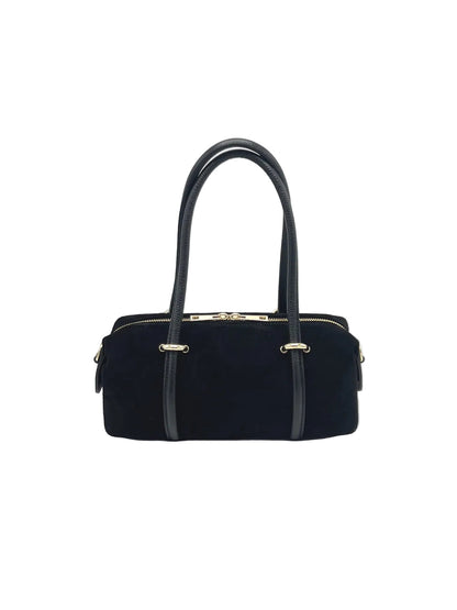 Lucca Small Suede East-West Boston Bag