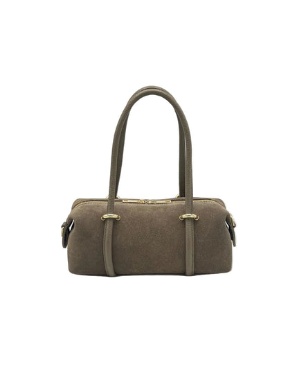 Lucca Small Suede East-West Boston Bag