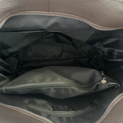 Siena - Large Italian Pebbled Leather Tote Bag