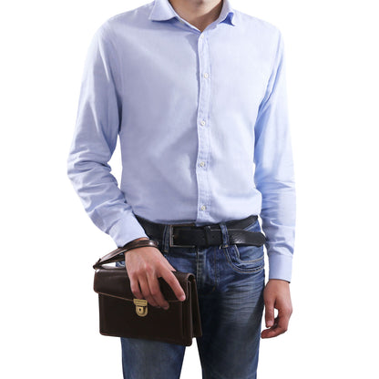 Max - Leather handy wrist bag for men | TL8075