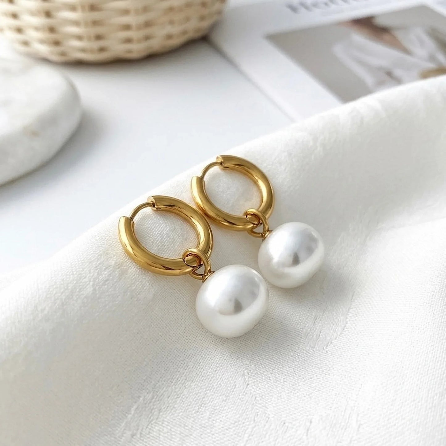 Boucles d'oreilles en jade