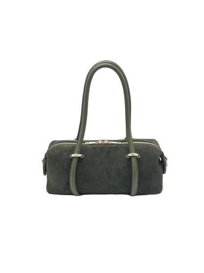 Lucca Small Suede East-West Boston Bag