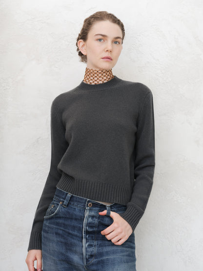 Pull ras du cou en pur cachemire