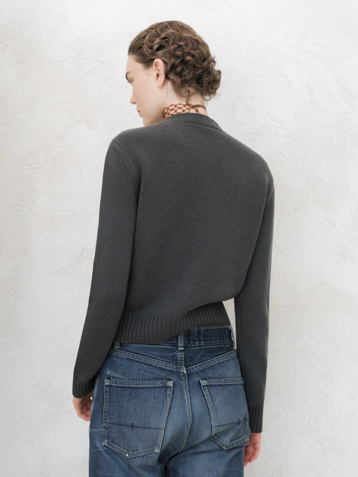 Pull ras du cou en pur cachemire