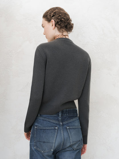 Pull ras du cou en pur cachemire