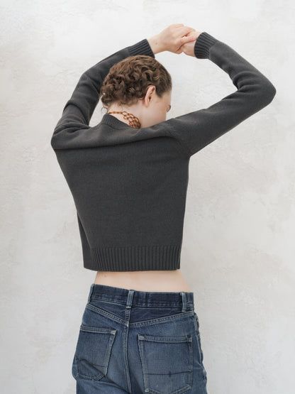 Pull ras du cou en pur cachemire