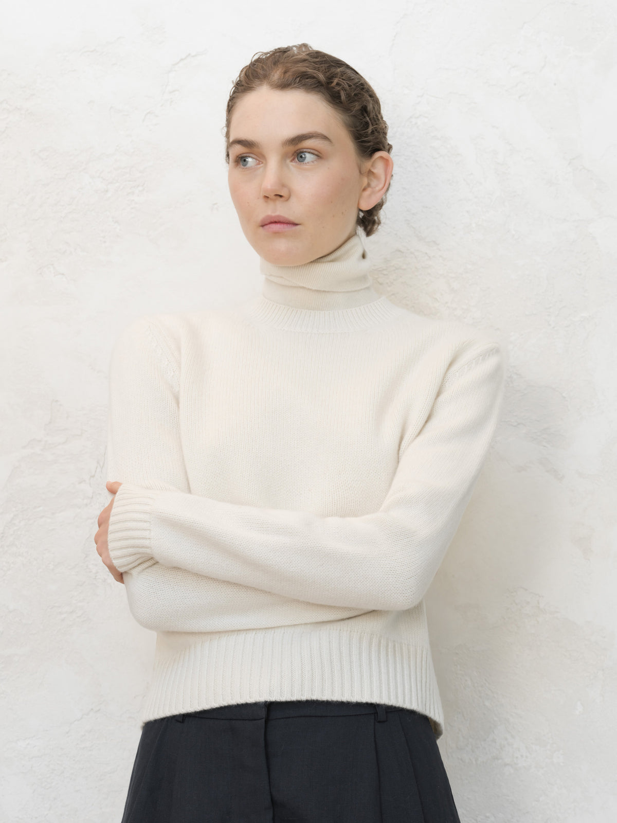 Pull ras du cou en pur cachemire