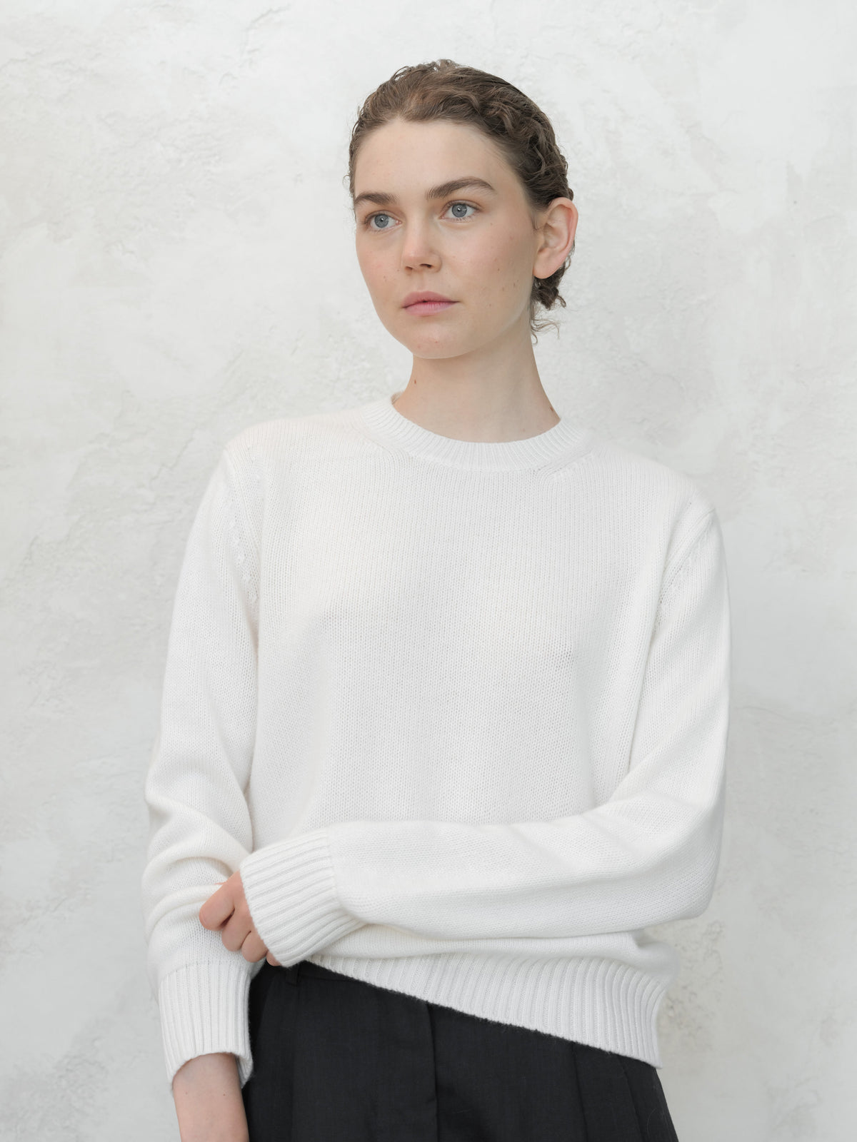 Pull ras du cou en pur cachemire