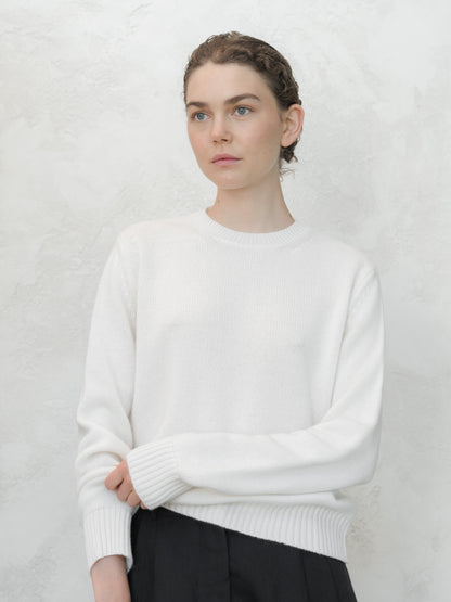 Pull ras du cou en pur cachemire