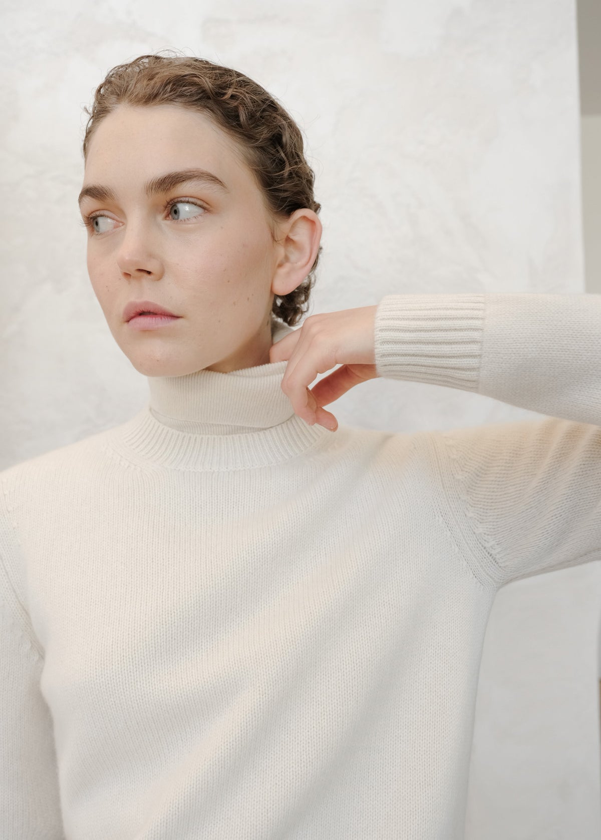 Pull ras du cou en pur cachemire