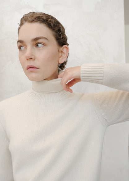 Pull ras du cou en pur cachemire