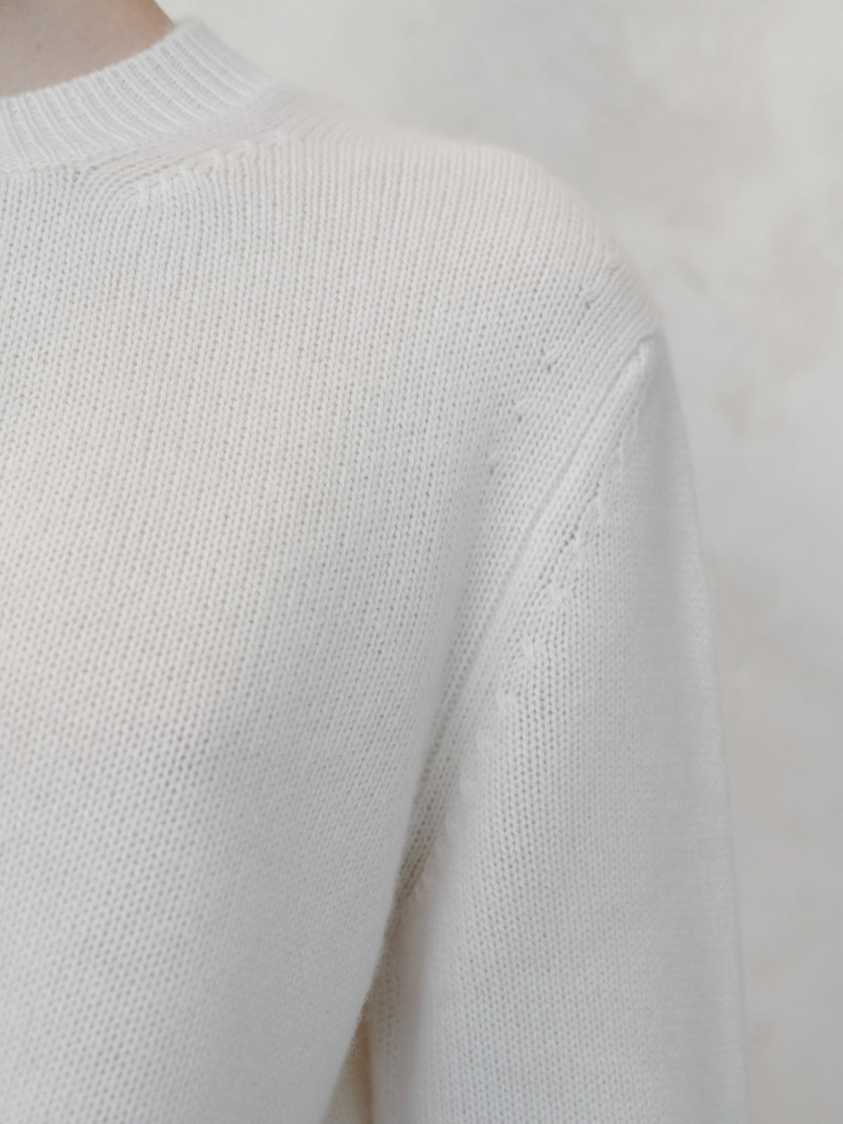 Pull ras du cou en pur cachemire