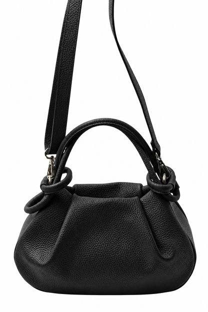 Anello Small Pebbled Leather Handbag
