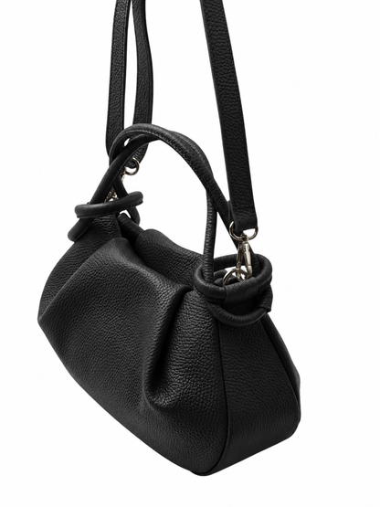 Anello Small Pebbled Leather Handbag