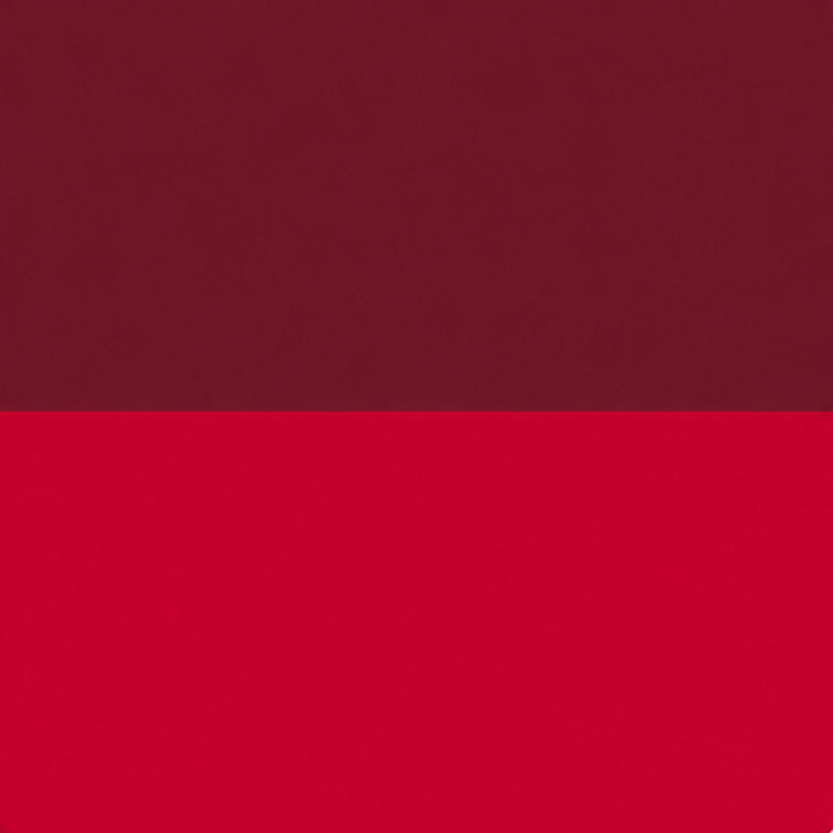 Two-tone red and burgundy color swatch