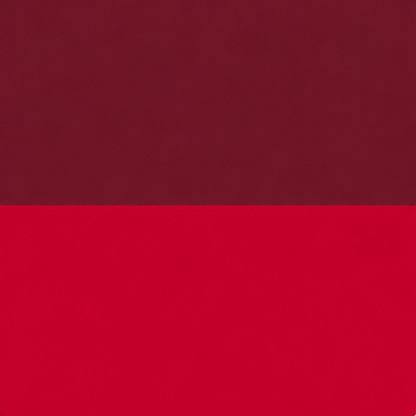 Two-tone red and burgundy color swatch