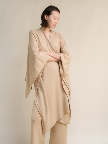 Cashmere Blend Maxi Cape