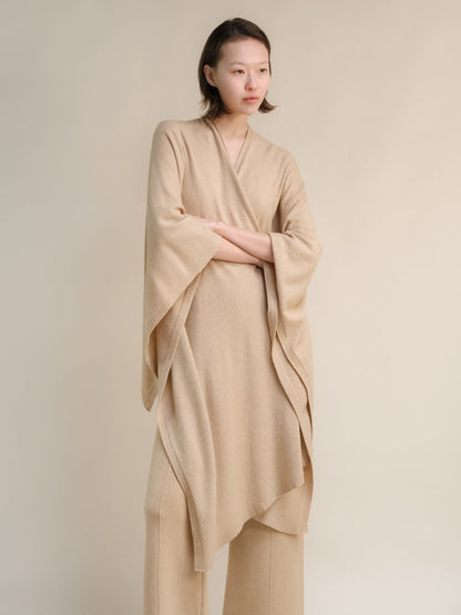 Cashmere Blend Maxi Cape