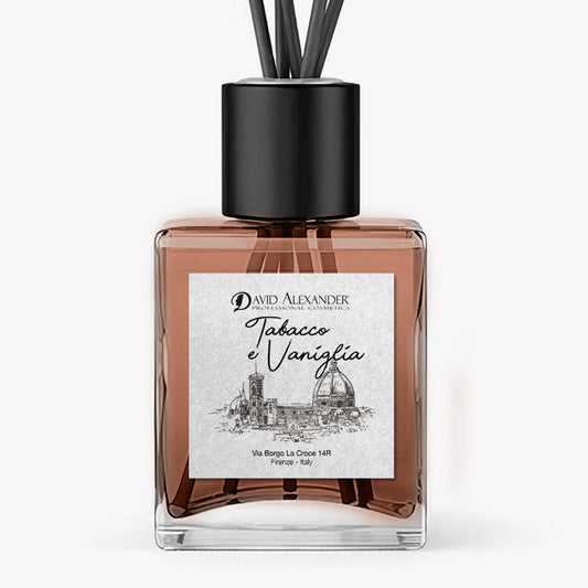 David Alexander Professional Cosmetics Profumatore per Ambiente Tabacco e Vaniglia – Caldo, Avvolgente, Elegante