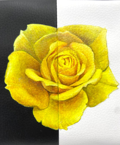 Aria - Sustainable Apple Skin Leather Hand Painted Rose Bag