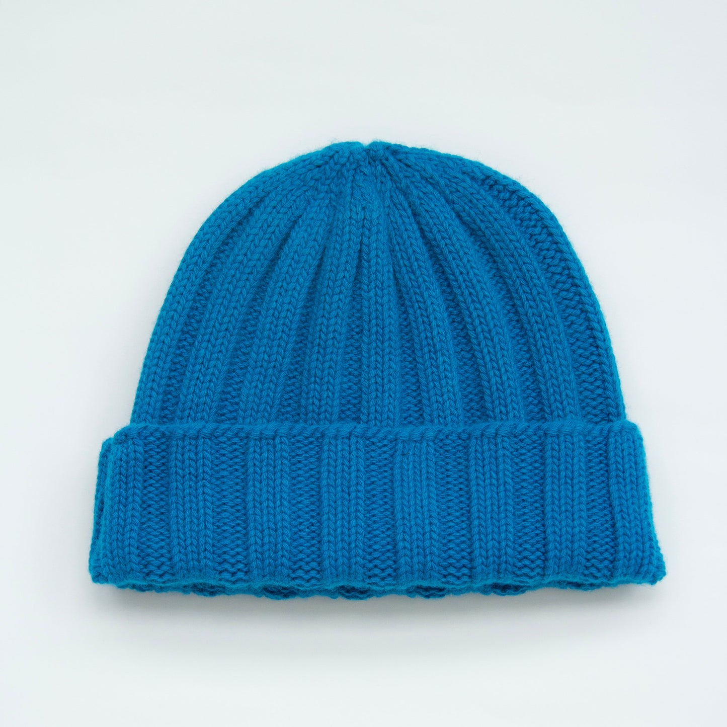 Cashmere Blend Wide Ribbed Beanie