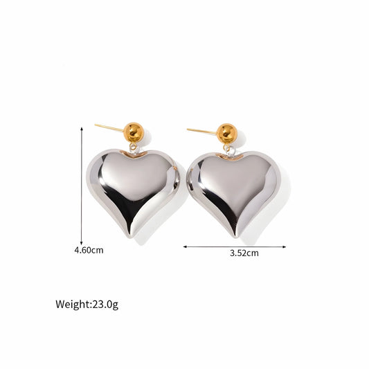 Emma XL Heart Earrings