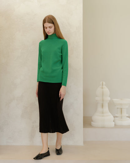 Cashmere Blend Perforated Skirt (3D-Knit)