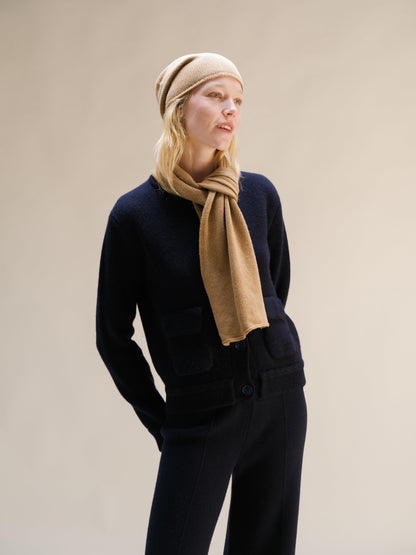 Wool & Cashmere Mix Beanie (3D-Knit)