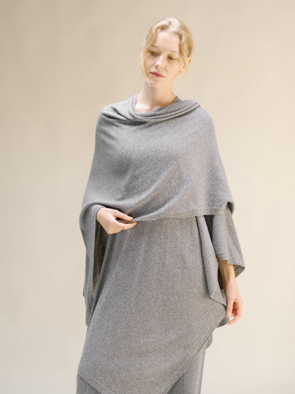 Cashmere Blend Maxi Cape