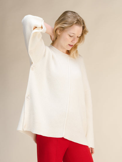 Wool & Cashmere Mix Oversized Cape Sweater
