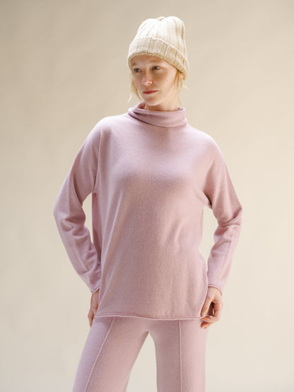 Cashmere Blend Wide Ribbed Beanie