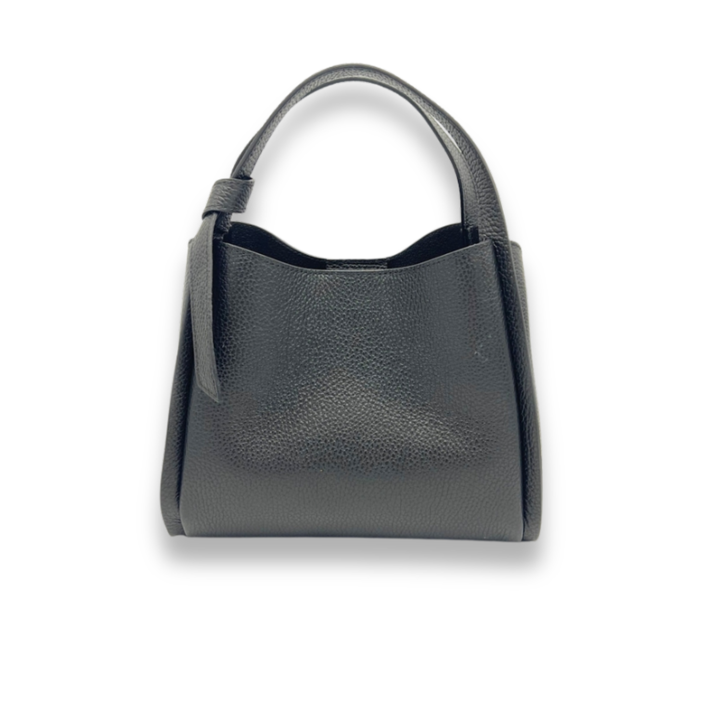 Pienza – Italian Leather Tote Handbag – Black