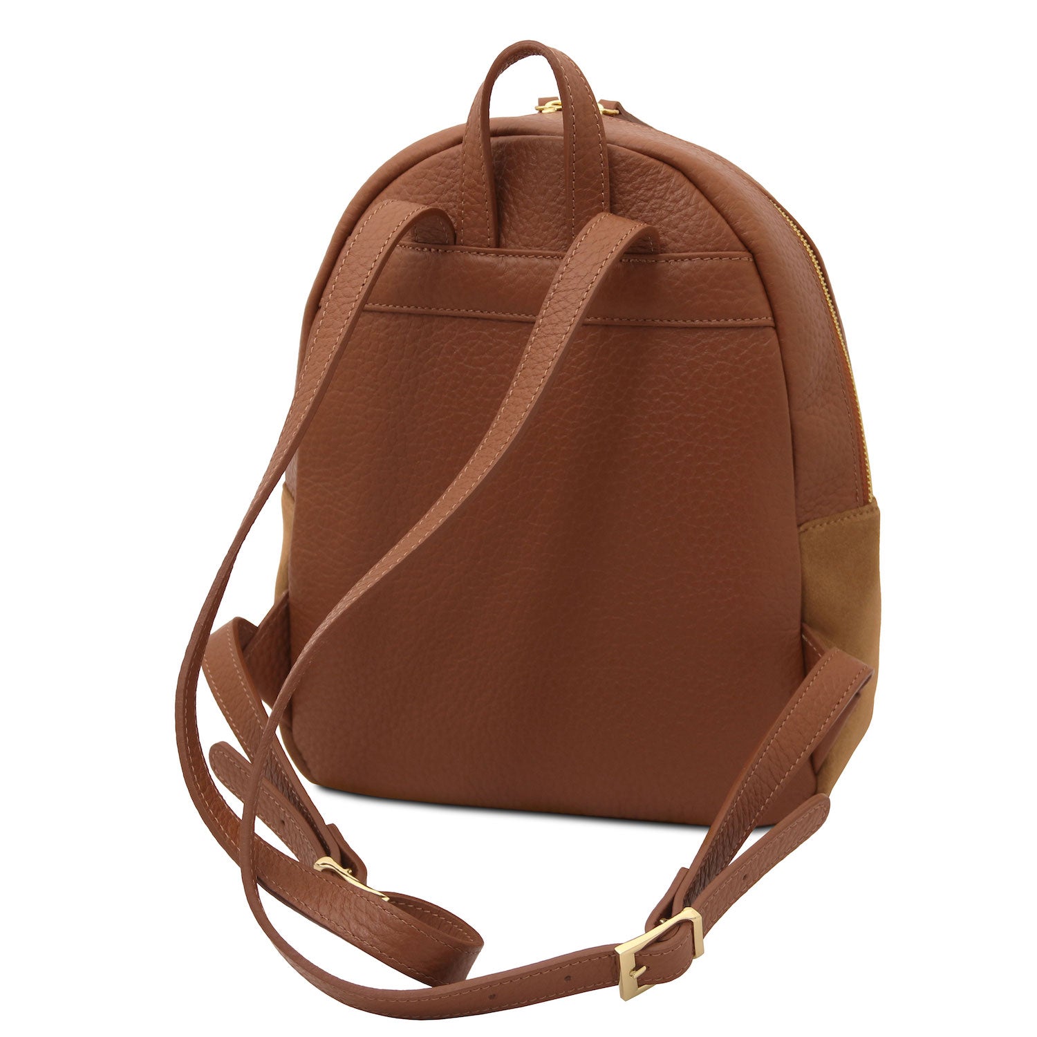 Leather backpacks for women Arco - Suede and pebbled leather backpack | TL142509 San Rocco Italia