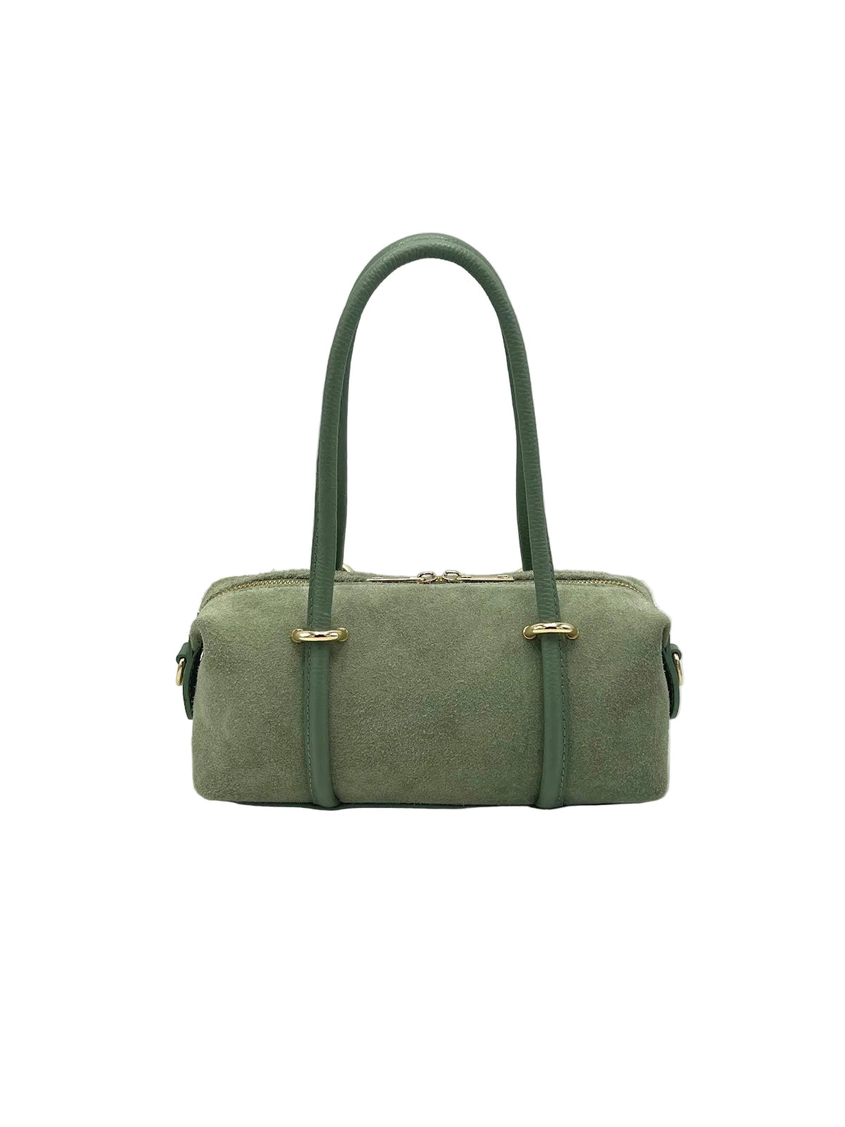 Lucca Small Suede East-West Boston Bag