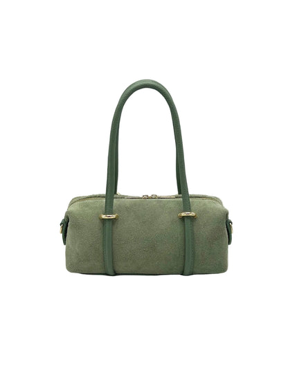 Lucca Small Suede East-West Boston Bag