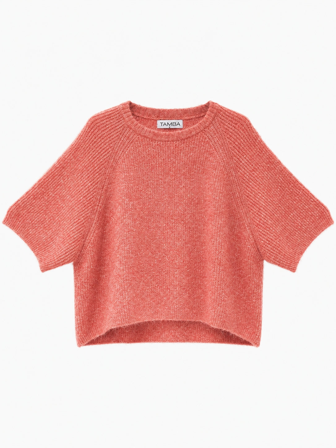 Alpaca Blend Ribbed Wide-Sleeve Sweater